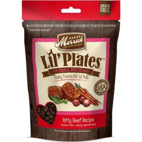 Merrick Lil' Plates Small Breed Treats Bitty Beef Recipe - 5 oz