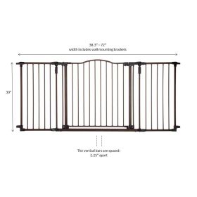 Deluxe Décor Wall Mounted Pet Gate