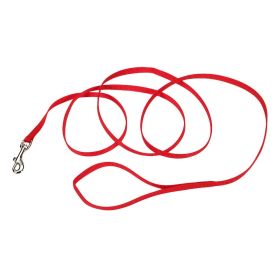 Single-Ply Nylon Dog Leash (Color: Red)