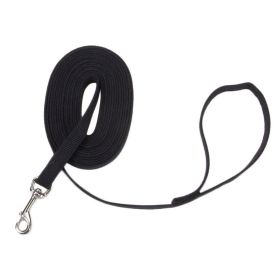 Train Right Cotton Web Training Leash 20ft (Color: Black)