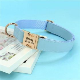 Dog Small Corgi Method Fighting Collar (Option: Blue-M)