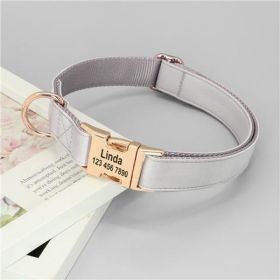 Dog Small Corgi Method Fighting Collar (Option: Grey-M)