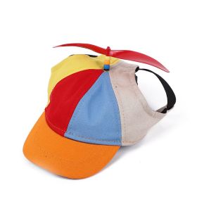 Pet Teddy Bamboo Dragonfly Baseball Cap (Option: Orange-S)