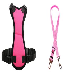 Car Seat Belts For Pets (Option: RoseÃ‚ Red-M)