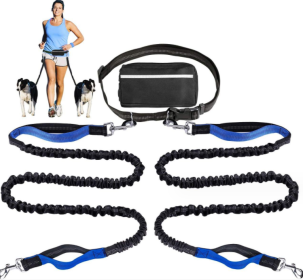 Pet Running Traction Sports Rope Set (Option: Sapphire blue-2.5x105x2double body)