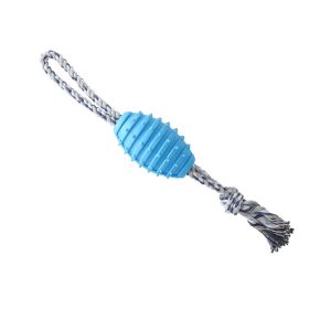 Dog Toys Pet Chew Toy Durable Chewers Toy For Aggressive Dogs With Rope - Indestructible Rope Dog Toys - Best Set For Heavy Duty Chewing And Interacti (Color: Blue)