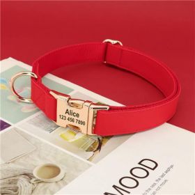 Dog Small Corgi Method Fighting Collar (Option: Red-L)