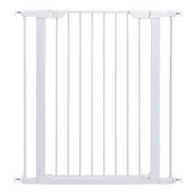 Glow in the Dark Steel Pressue Mount Pet Gate Tall (Color: White)