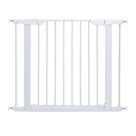 Steel Pressure Mount Pet Gate (Color: White)