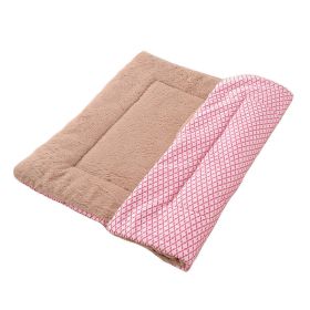 Cathouse Doghouse Mat Pet Supplies (Option: Short Plush Pink-S)