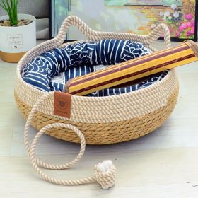 Cat Nest Summer Cool Rattan Cat Scratch Board (Option: 09-S)