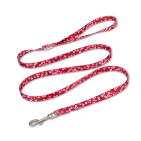 Pet Cat And Dog Floral Hand Holding Rope Pull-resistant (Option: Floral Red-Length 120cm)