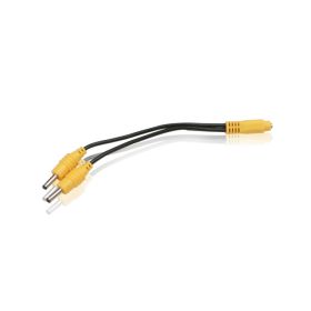 Splitter Cable for Charging Dog Collar and Remote simultaneously (Color: Yellow)