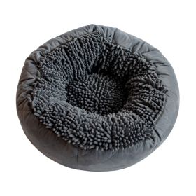 Dirty Dog Round Bed (Color: Cool Grey)