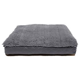 Dirty Dog Rectangle Bed (Color: Cool Grey)