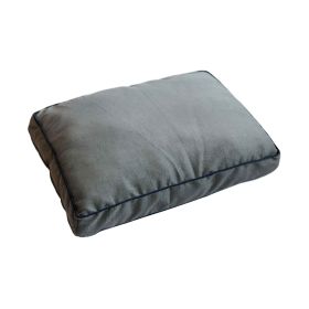 Repelz-It Upholstery Chenille Rectangle Pet Bed (Color: Grey/Blue)