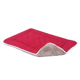 Pet Cotton Canvas Sleeper Cushion (Color: Berry)