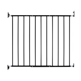 Safeway Wall Mounted Pet Gate (Color: Black)