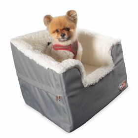 Bucket Booster Pet Seat Collapsible Rectangle (Color: Gray)