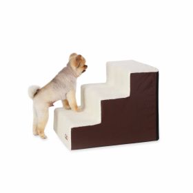 Pet Stair Steps 3 Stair (Color: Chocolate)