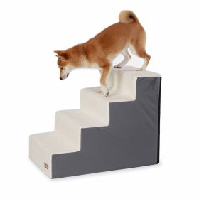 Pet Stair Steps 4 Stair (Color: Gray)