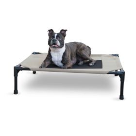 Original Pet Cot Elevated Pet Bed (Color: Taupe/Black)