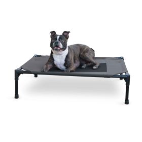 Original Pet Cot Elevated Pet Bed (Color: Charcoal/Black)