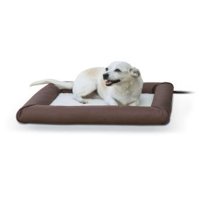 Deluxe Lectro-Soft Outdoor Heated Pet Bed (Color: Brown)