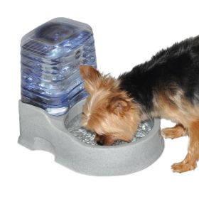 Clean Flow Pet Bowl with Reservoir (Color: Beige)