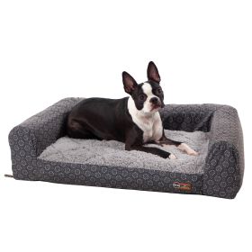 Air Sofa Pet Bed Geo Flower (Color: Gray)