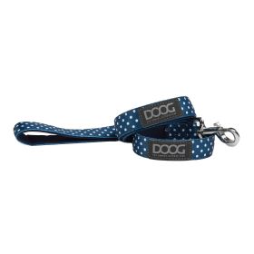 Neoprene Dog Leash Stella (Color: Blue/White Polka Dot)