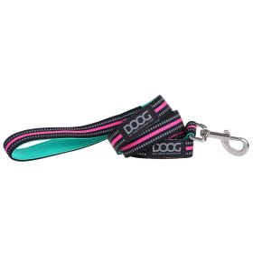 Neoprene Dog Leash Rin Tin Tin (Color: Teal/Pink)