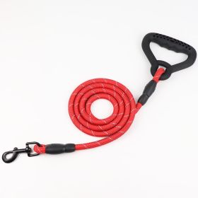 Large Dog Golden Retriever Samoyed Husky Lengthened Dog Rope Leash (Option: Red 2 M-10mm)