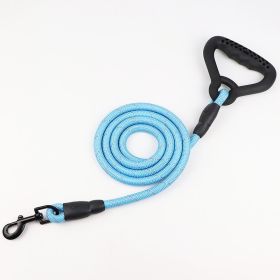 Large Dog Golden Retriever Samoyed Husky Lengthened Dog Rope Leash (Option: Blue 2 M-10mm)