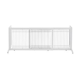 Freestanding Pet Gate HL (Color: White)