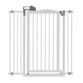 Tall One-Touch Pressure Mounted Pet Gate II (Color: White)