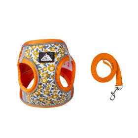 Dog Rope Leash Anti Breaking Loose Breathable Chest Strap (Option: Orange-XS)