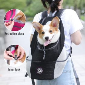 Pet Dog Carrier Bag Carrier For Dogs Backpack Out Double Shoulder Portable Travel Backpack Outdoor Dog Carrier Bag Travel Set (Color: Rose Red, size: L for 10-13kg)