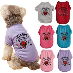 Pet Dog Halloween Cosplay Crewneck Bull T-shirts (Type: Red bullM)