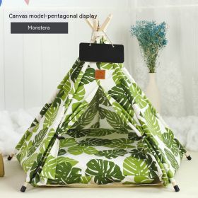 Pet Tent Cat House Removable And Washable Kennel Cat Villa Semi-enclosed Insulation Cat Nest Foldable Cat Tents (Option: Style M-S)