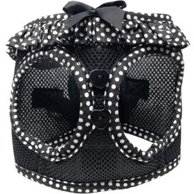 Black and White Polka Dot Ruffle (size: 2X-Large)