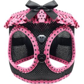 Hot Pink and Black Polka Dot Ruffle (size: small)