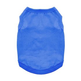 100% Cotton Dog Tanks - Nautical Blue (size: large)