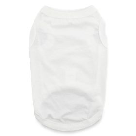 100% Cotton Dog Tanks (Color: White, size: 3X-Large)