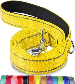 Reflective Dog Pet Hand Holding Rope (Option: Yellow-120x25mm)