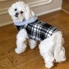 Weekender Dog Sweatshirt Hoodie Black & White Plaid Flannel  NEW 2023