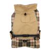 Alpine All-Weather Dog Coat - Beige Plaid