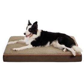 Dog Cage Mat Removable And Washable Sponge Kennel Pet Pad (Option: Khaki-M 76x51x75CM)