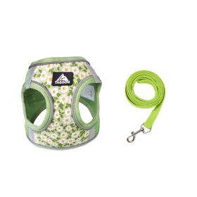 Dog Rope Leash Anti Breaking Loose Breathable Chest Strap (Option: Light Green-S)