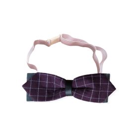 Dog Cute Fashion Bow Tie Handmade Bow Collar (Option: Wine Red Plaid-M)